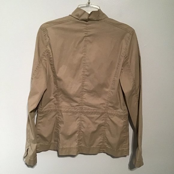 EIleen Fisher Ruffle Collar Utility Jacket - Picture 11 of 16